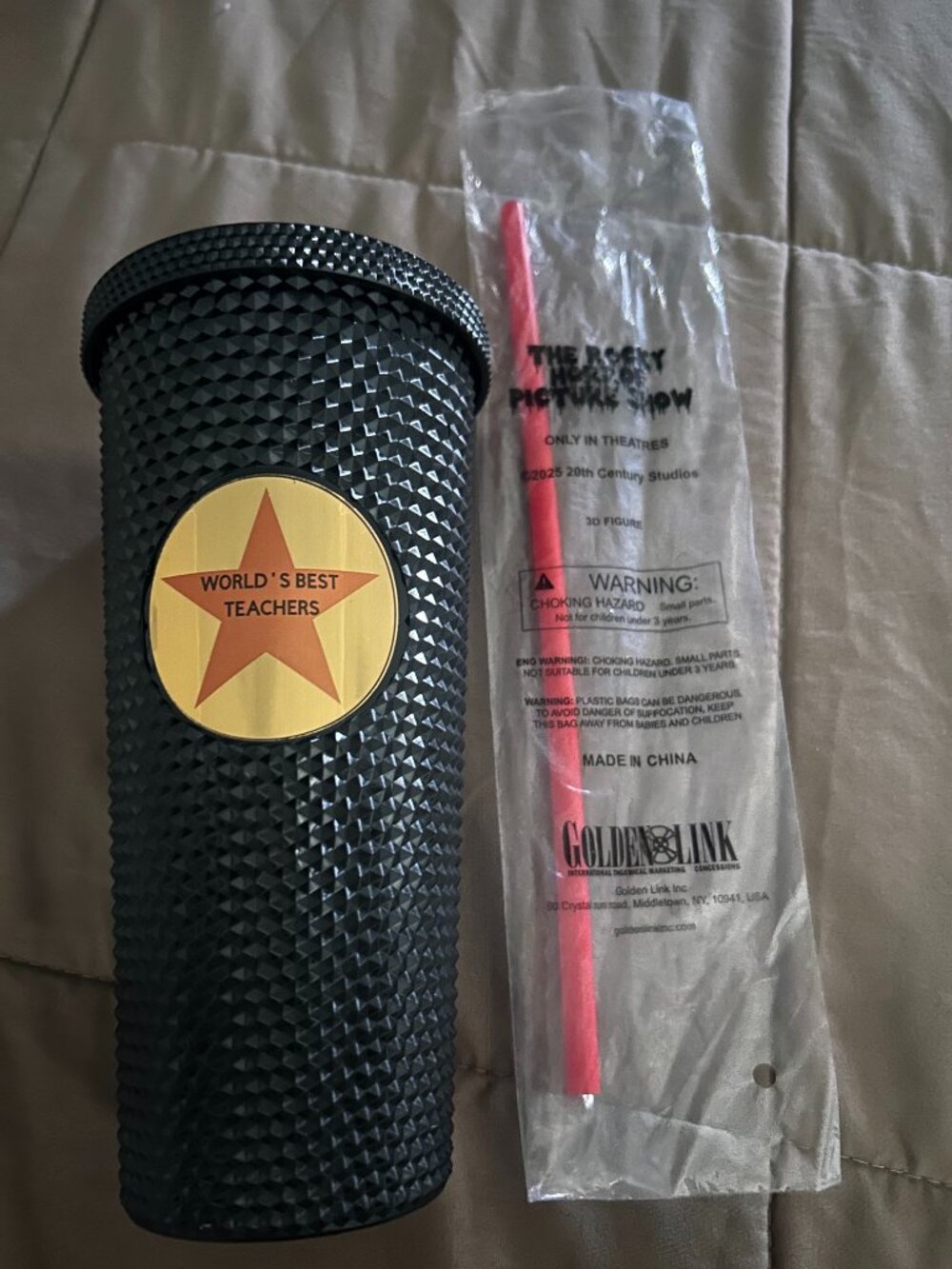 20 Oz Tumbler, Black, NEW